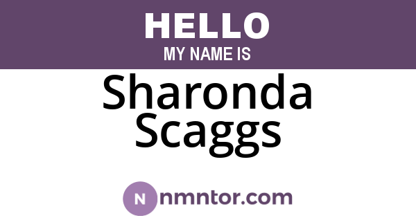 Sharonda Scaggs