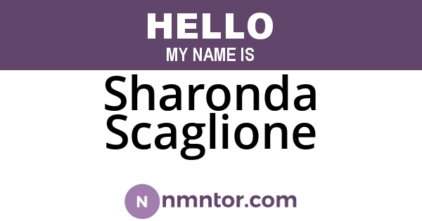 Sharonda Scaglione
