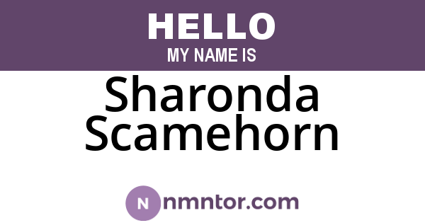 Sharonda Scamehorn