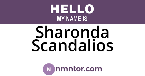 Sharonda Scandalios