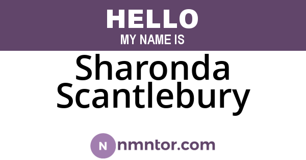 Sharonda Scantlebury