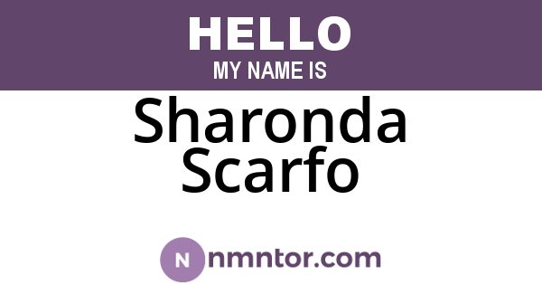 Sharonda Scarfo