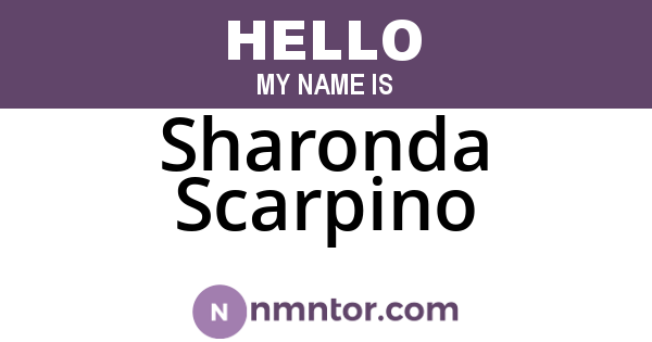 Sharonda Scarpino