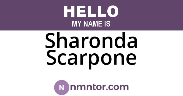 Sharonda Scarpone