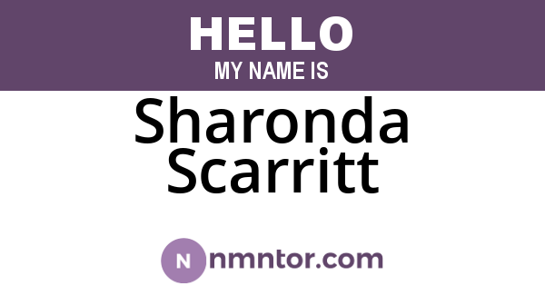 Sharonda Scarritt