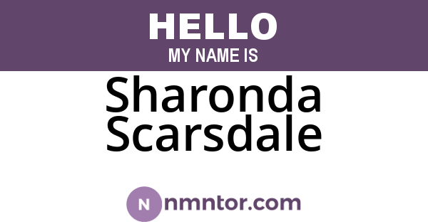 Sharonda Scarsdale