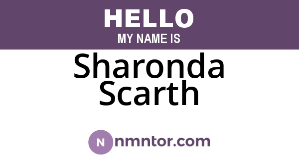 Sharonda Scarth