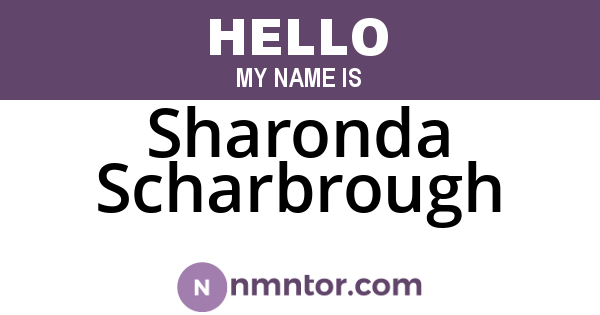 Sharonda Scharbrough
