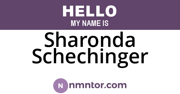 Sharonda Schechinger
