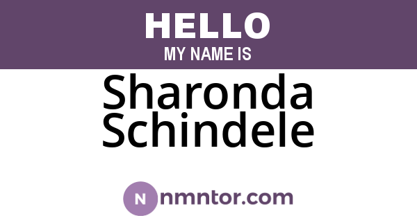 Sharonda Schindele