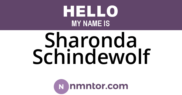 Sharonda Schindewolf