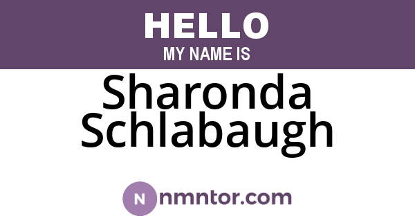 Sharonda Schlabaugh