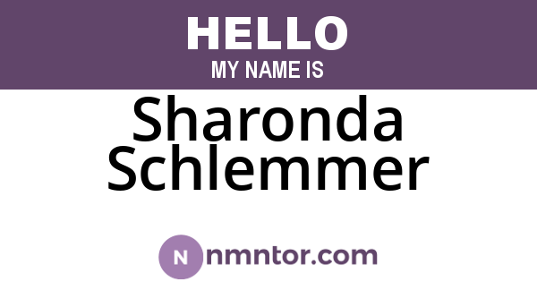 Sharonda Schlemmer