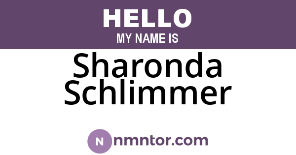 Sharonda Schlimmer