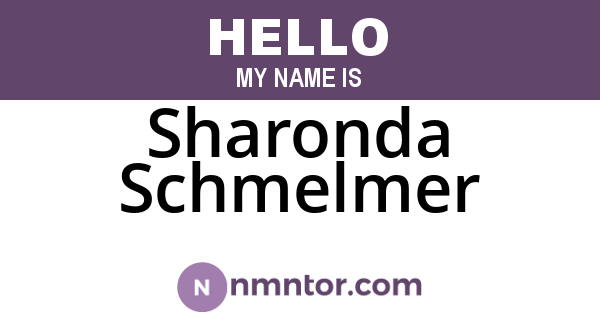 Sharonda Schmelmer