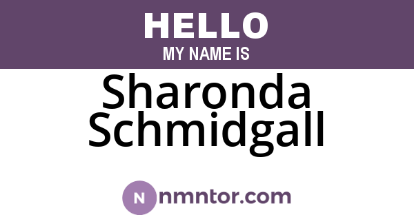 Sharonda Schmidgall
