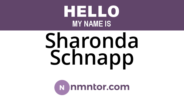 Sharonda Schnapp