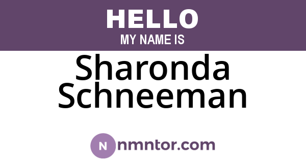 Sharonda Schneeman
