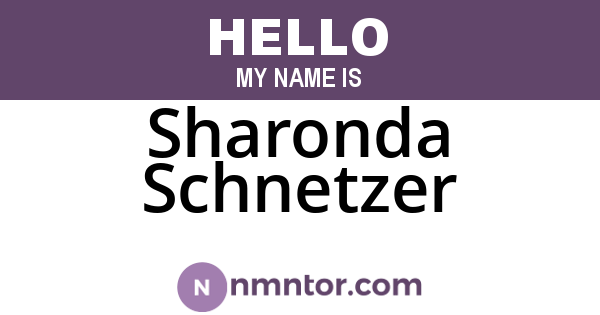 Sharonda Schnetzer