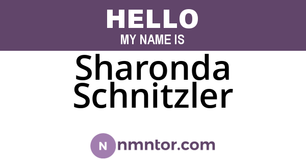 Sharonda Schnitzler
