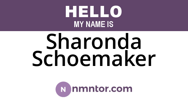 Sharonda Schoemaker