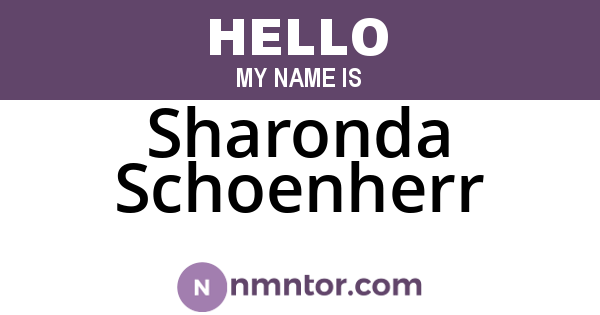 Sharonda Schoenherr