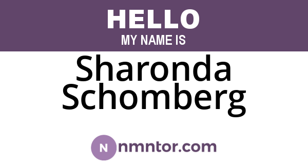 Sharonda Schomberg