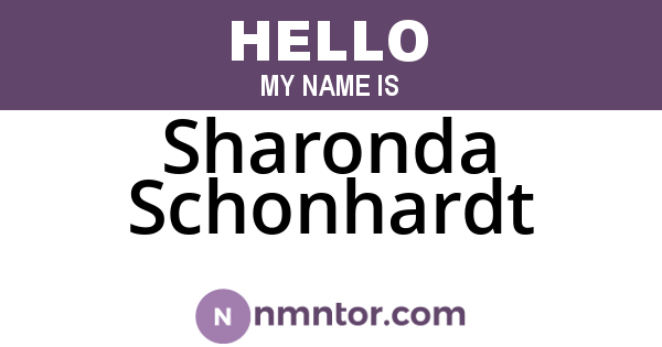 Sharonda Schonhardt