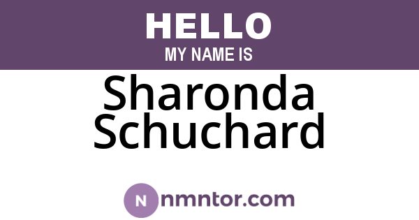 Sharonda Schuchard