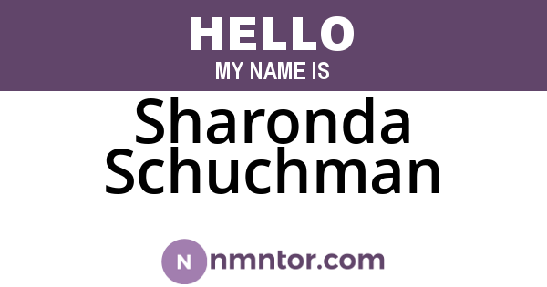 Sharonda Schuchman