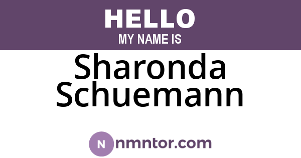Sharonda Schuemann