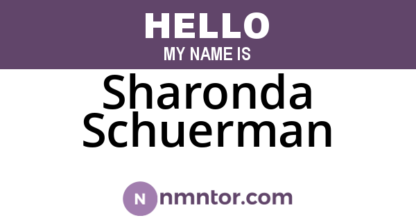 Sharonda Schuerman