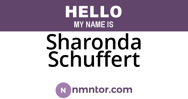 Sharonda Schuffert