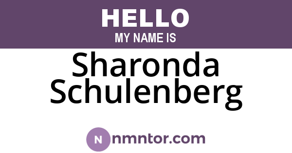 Sharonda Schulenberg