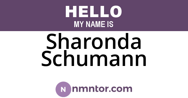 Sharonda Schumann