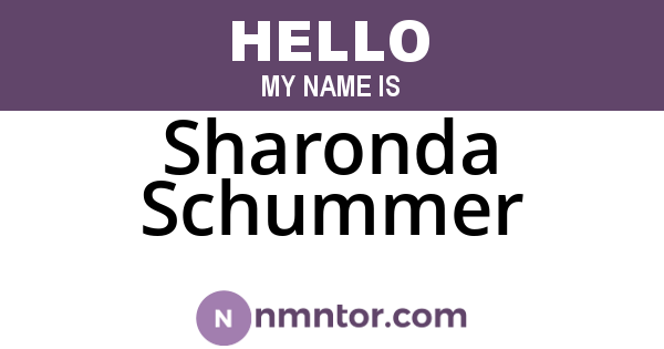 Sharonda Schummer