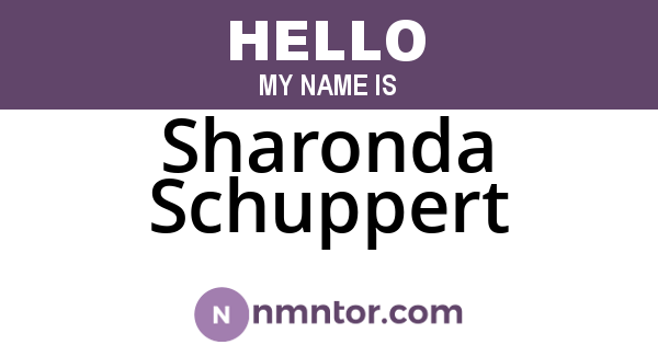 Sharonda Schuppert