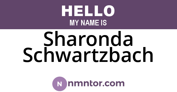 Sharonda Schwartzbach
