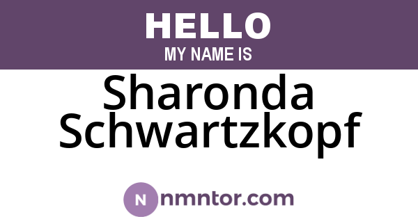 Sharonda Schwartzkopf