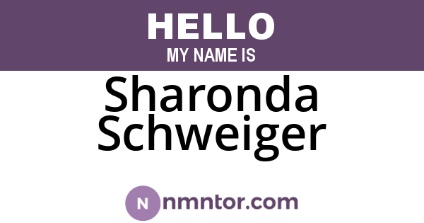 Sharonda Schweiger