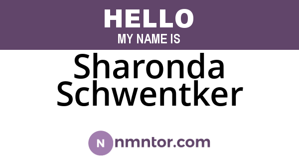 Sharonda Schwentker