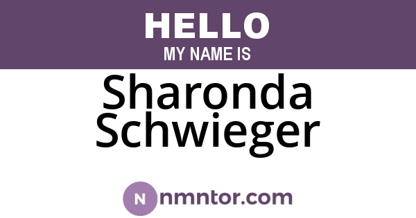 Sharonda Schwieger