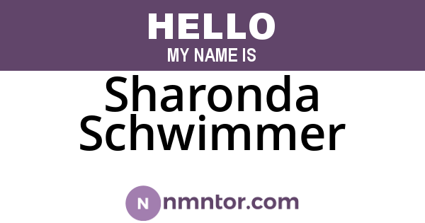 Sharonda Schwimmer