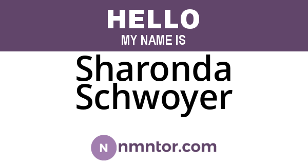 Sharonda Schwoyer
