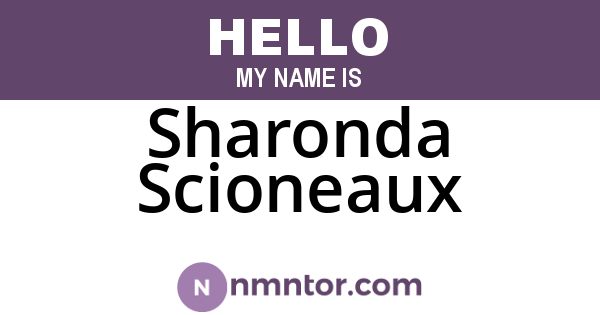 Sharonda Scioneaux