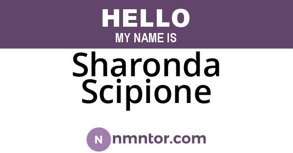 Sharonda Scipione