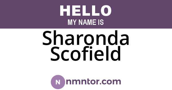 Sharonda Scofield