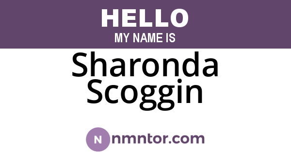 Sharonda Scoggin