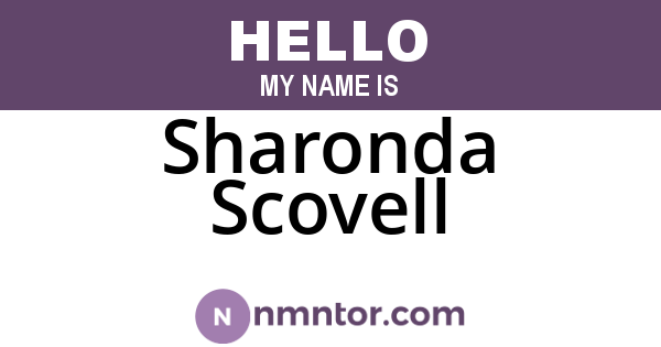 Sharonda Scovell