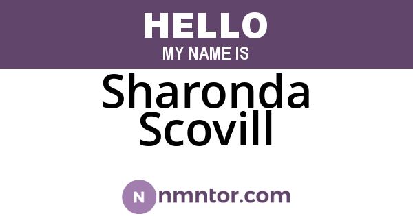 Sharonda Scovill